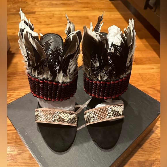 AUTHENTIC Josephine Valerie Multi Colored Stiletto Sandals - Picture 6 of 6